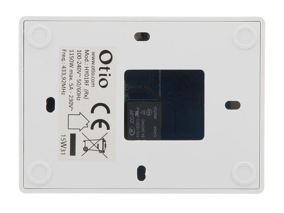 Programmeerbare Bedrade Thermostaat Wit Otio - Aanpasbare Weekprogrammering - Compatibel met Diverse Verwarmingssystemen