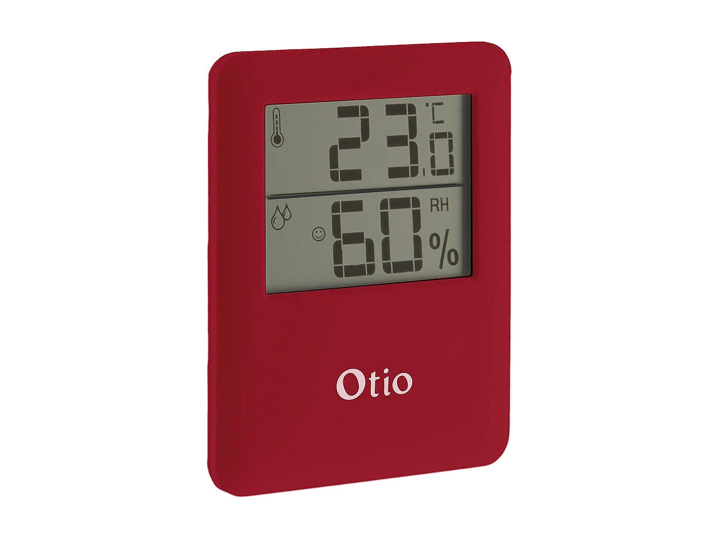 Thermomètre hygromètre magnétique LCD - Bordeaux - Otio