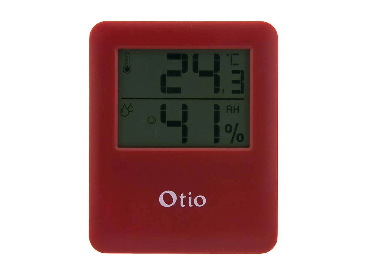 Thermomètre hygromètre magnétique LCD - Bordeaux - Otio