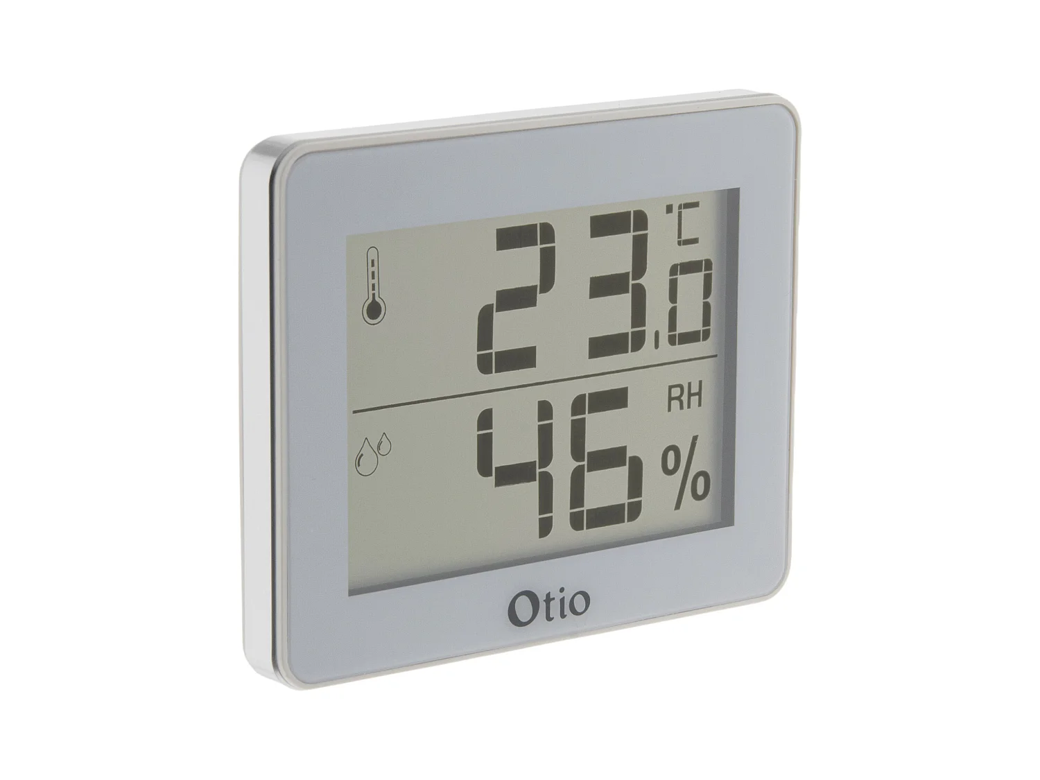Thermomètre hygromètre blanc - écran LCD - Otio