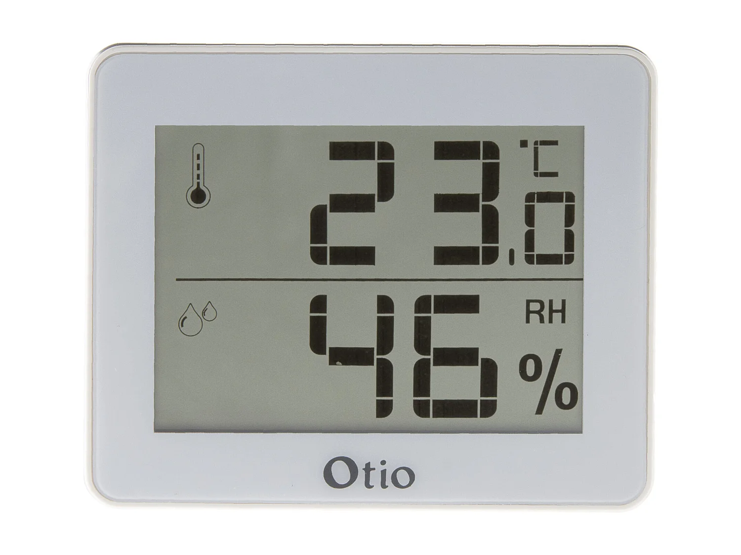 Thermomètre hygromètre Blanc - écran LCD - Otio