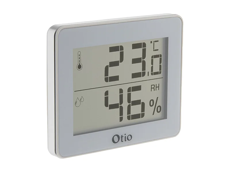 Thermomètre hygromètre Blanc - écran LCD - Otio