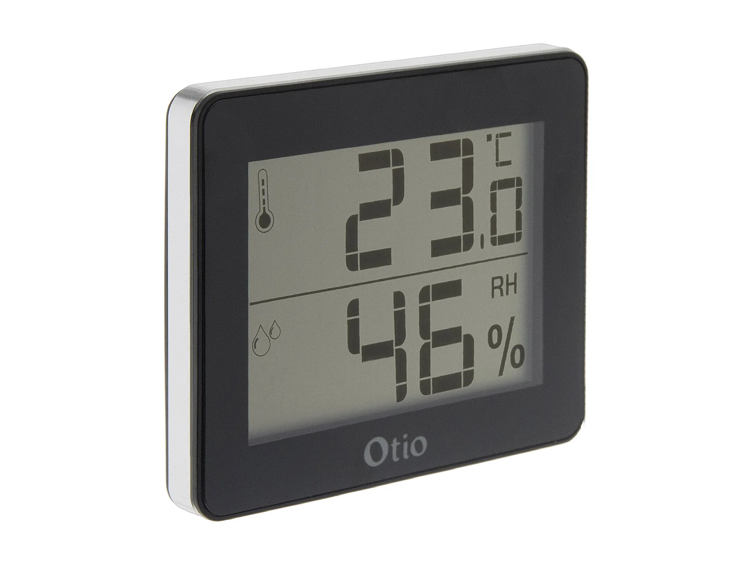 Thermomètre hygromètre Noir - écran LCD - Otio