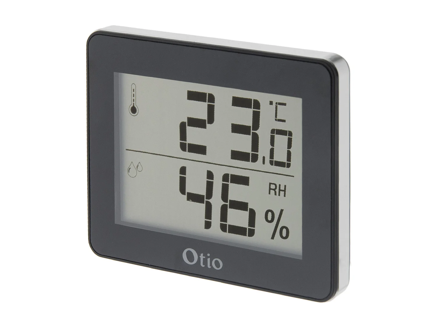 Thermomètre hygromètre Noir - écran LCD - Otio
