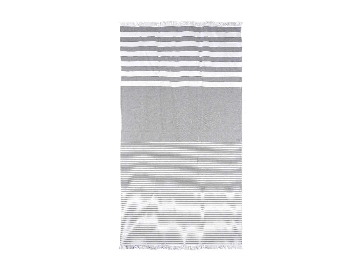 Drap de plage 100x180 cm pur coton collection FETOVAIA gris