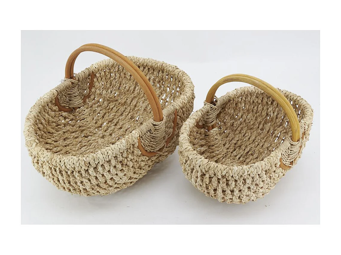 Duo de panier en rotin