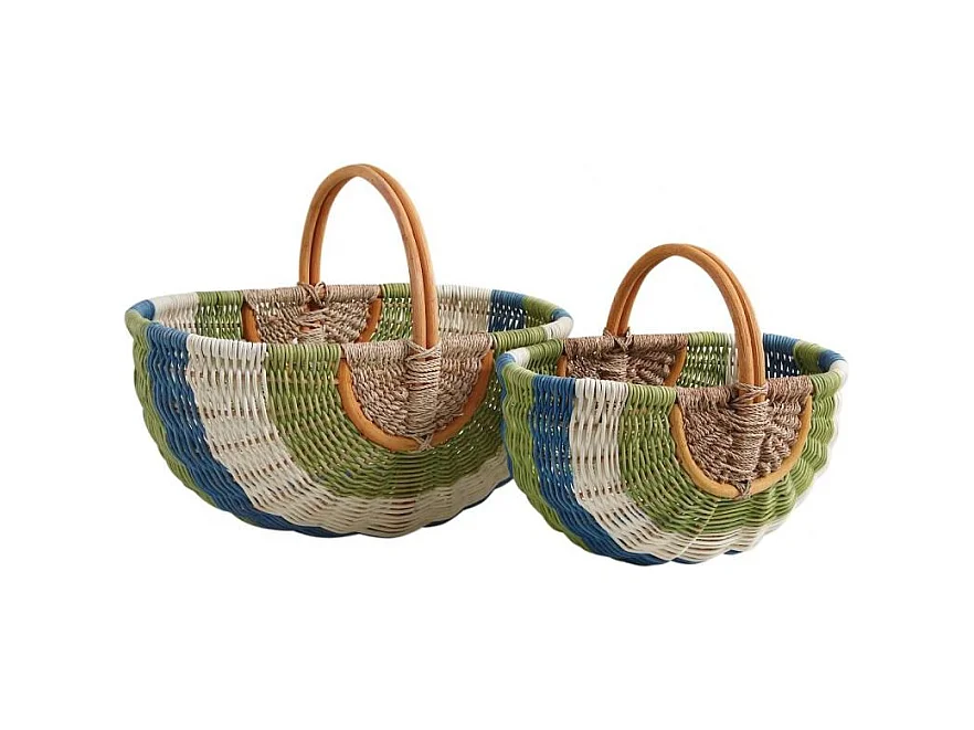 Duo de panier en rotin
