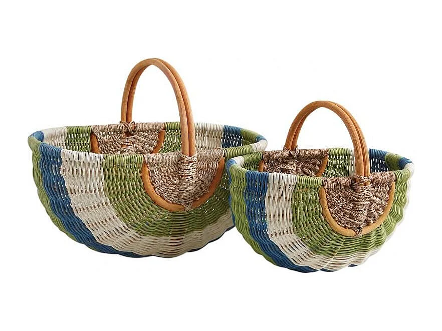 Duo de panier en rotin