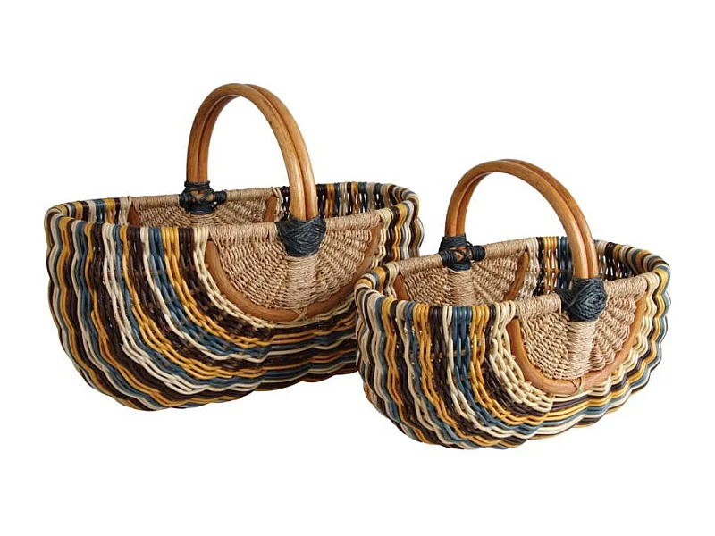 Duo de panier en rotin