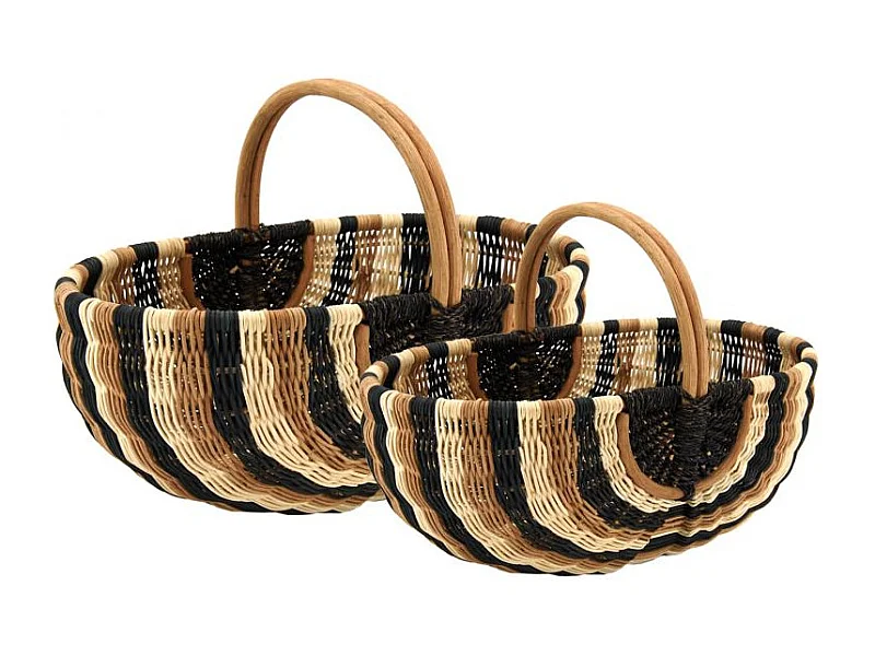 Duo de panier en rotin