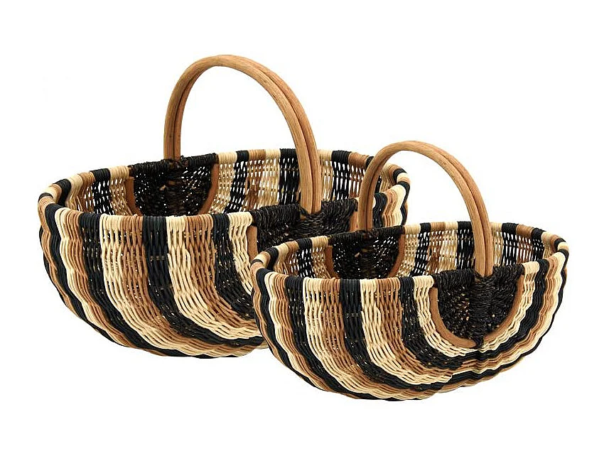 Duo de panier en rotin