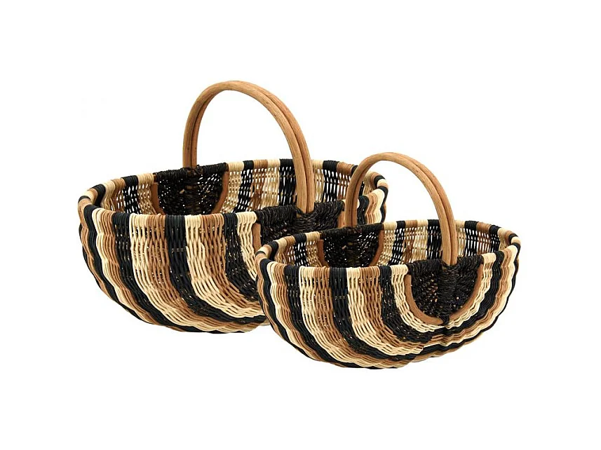 Duo de panier en rotin