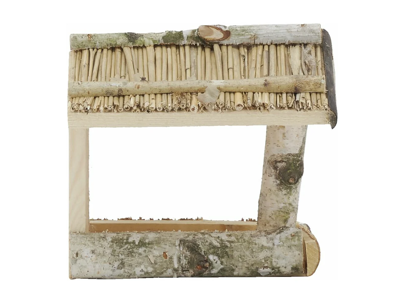 Mangeoire mural à oiseaux en bouleau