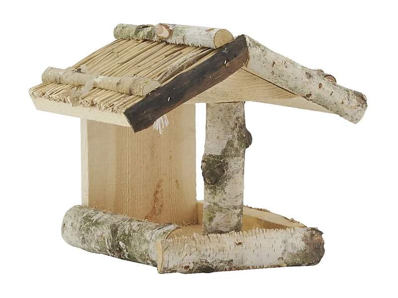 Mangeoire mural à oiseaux en bouleau