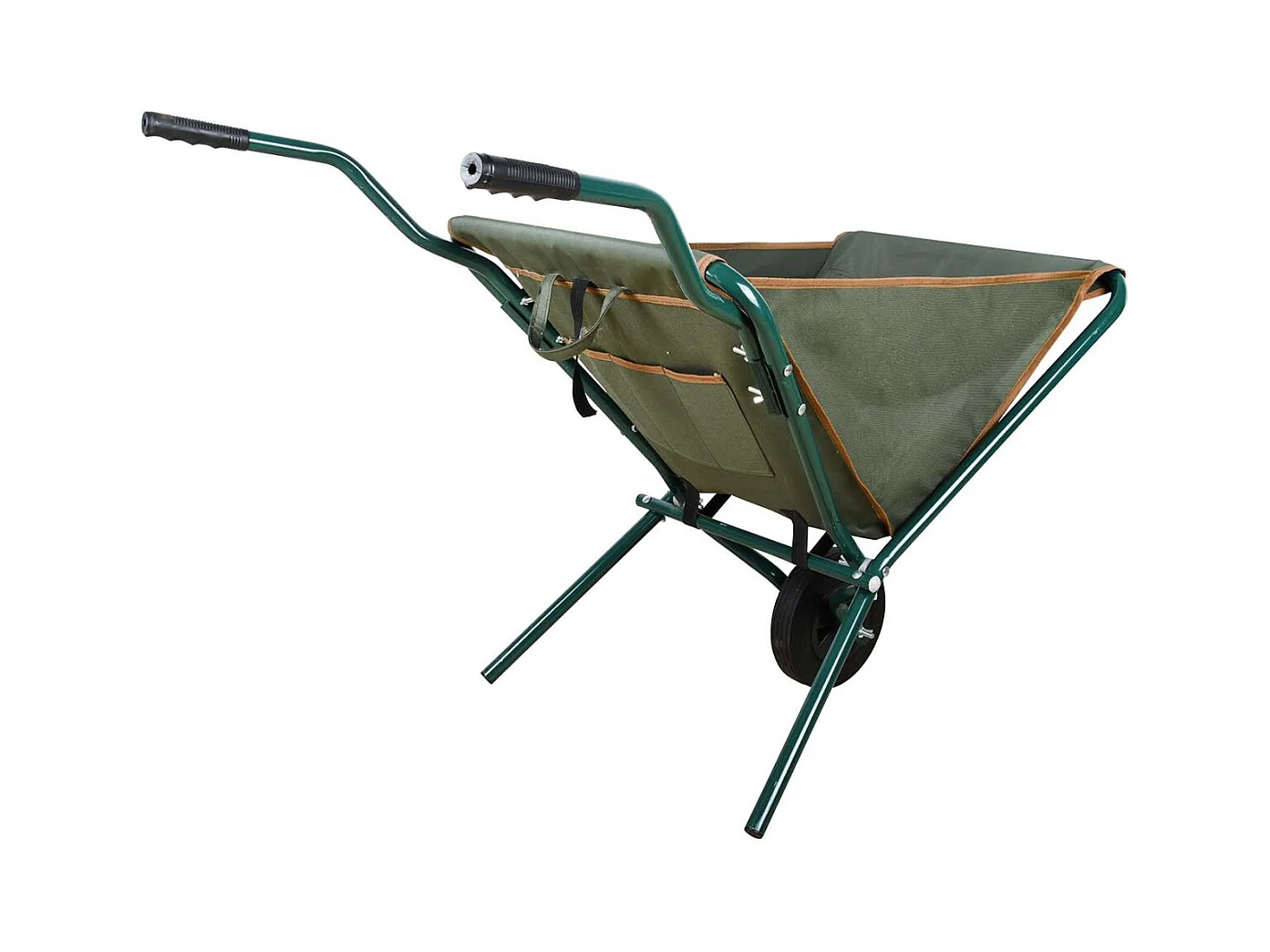 Brouette pliable en fer et polyester