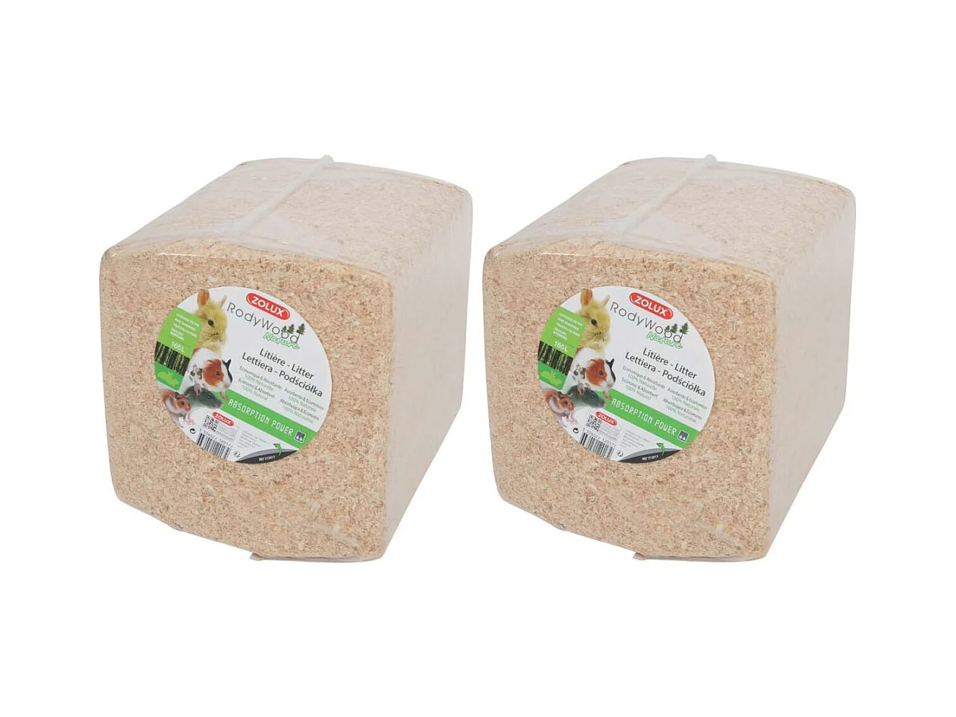 Litière naturelle Rodywood Lot de 2