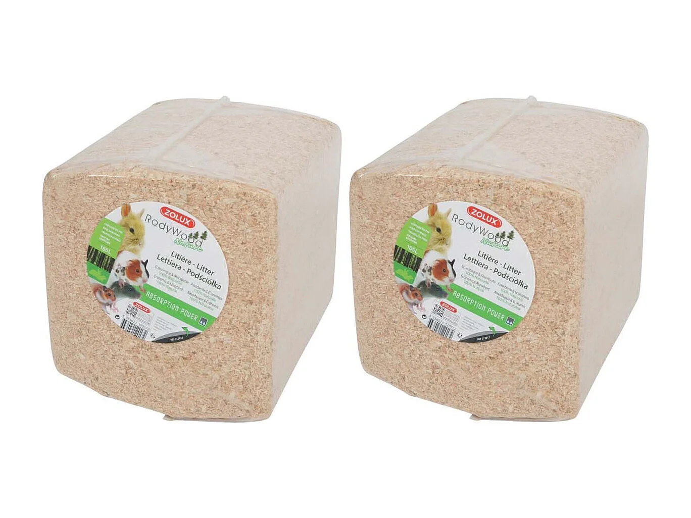 Set di 2 lettiere naturali Rodywood
