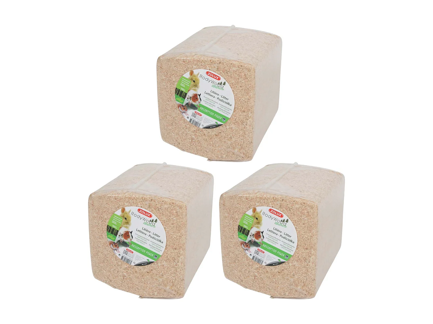 Naturstreu Rodywood 3er-Set