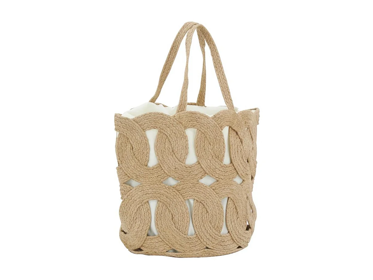 Sac en jute ajouré doublé coton