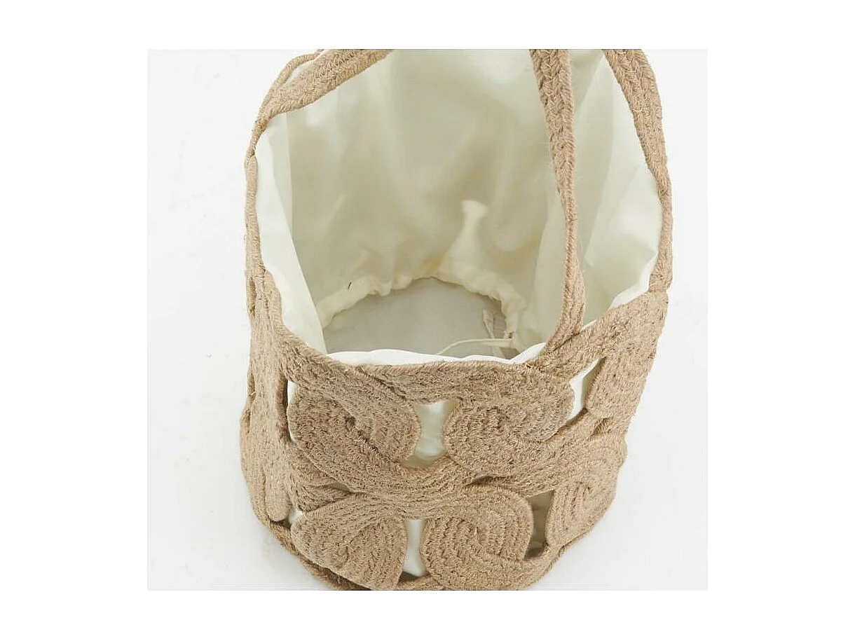 Sac en jute ajouré doublé coton