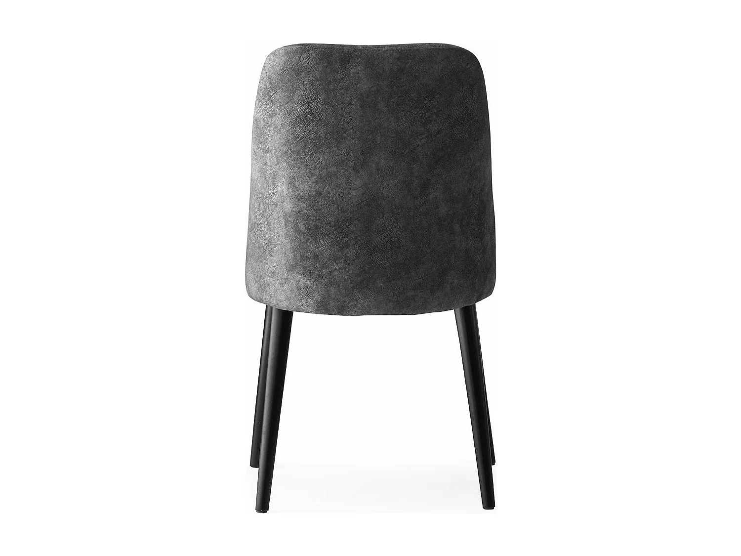 Lot de 4 chaises Conla Velours Gris foncé