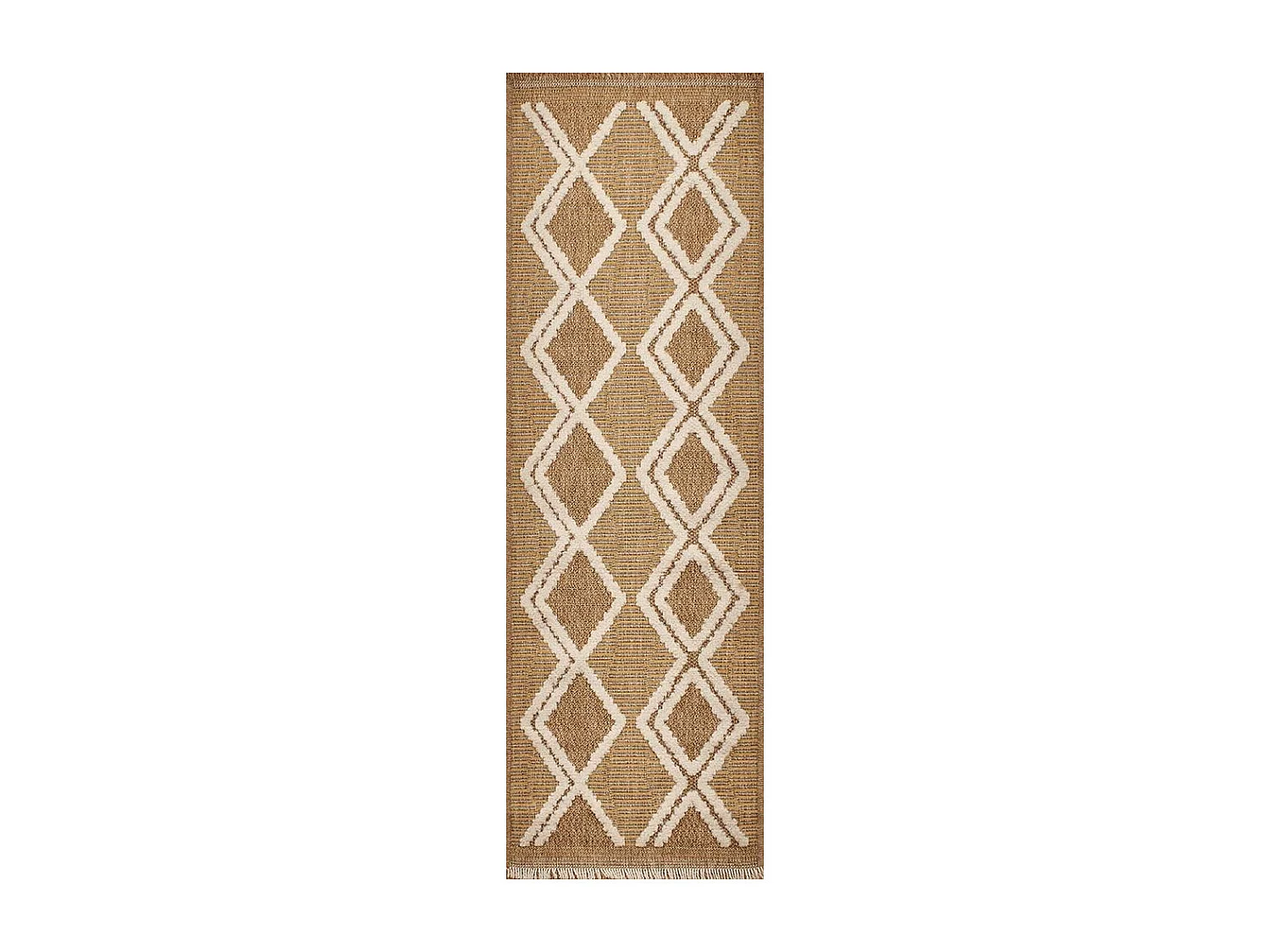 Tapis intérieur extérieur aspect jute jaune Tijuana 9048 170 x 120 cm
