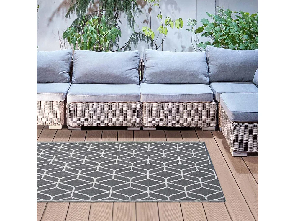 Tapis de jardin en polypropylène à motifs