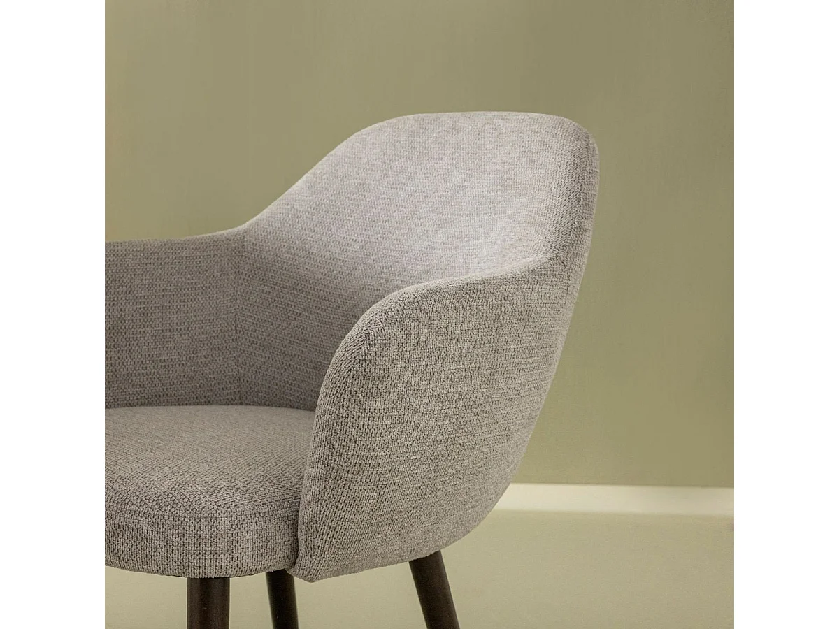 Set of 2 fabric bridge chairs, 51 cm wide - ERNEST