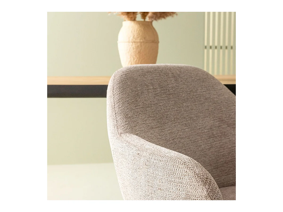 Lot de 2 fauteuils bridge en tissu L51 cm - ERNEST