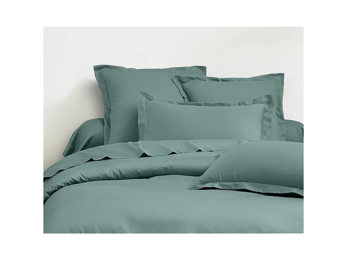 Housse de couette + taies oreiller 2 personnes  260x240 cm  satin de coton