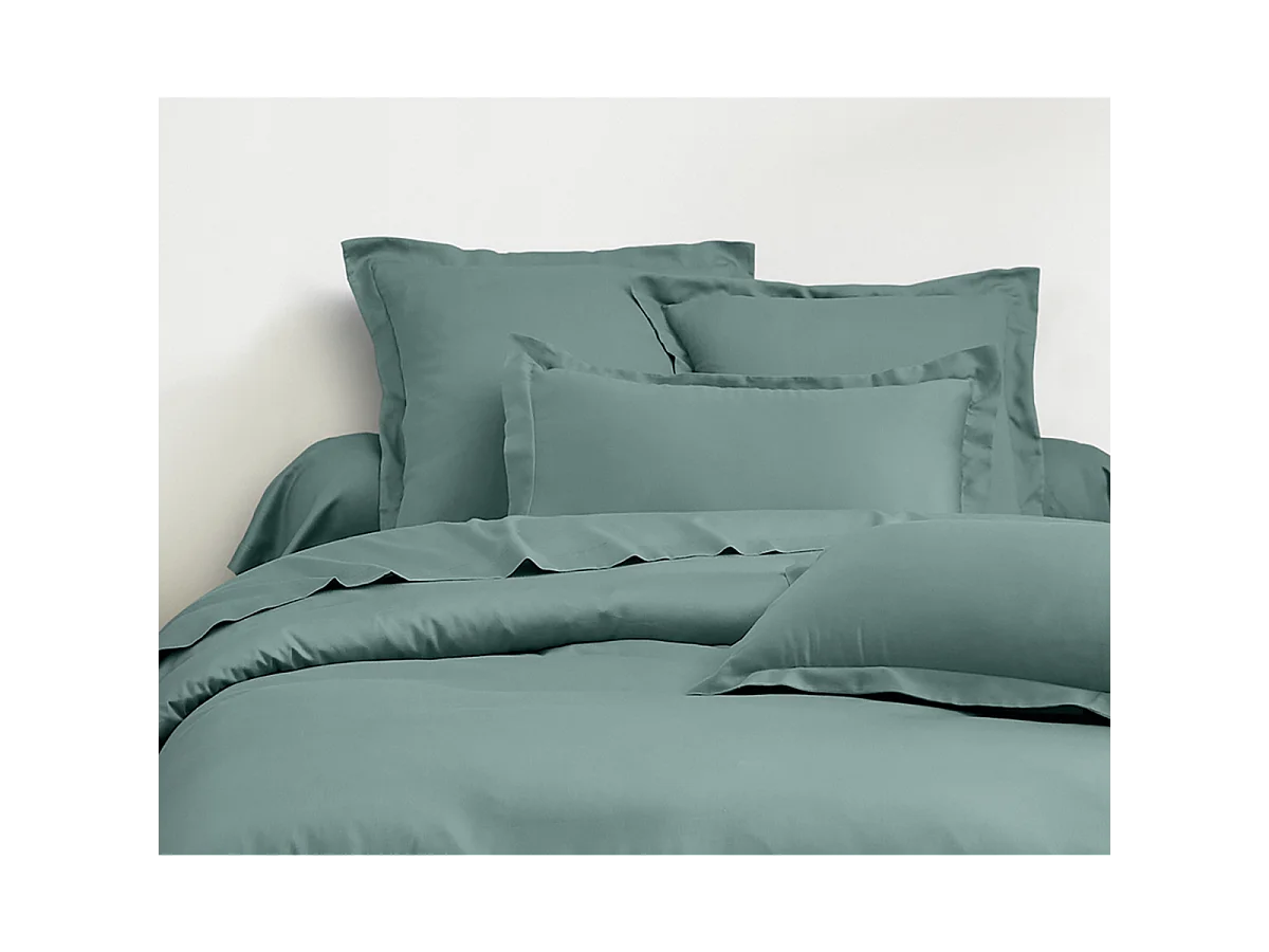 Housse de couette + taies oreiller 2 personnes  260x240 cm  satin de coton