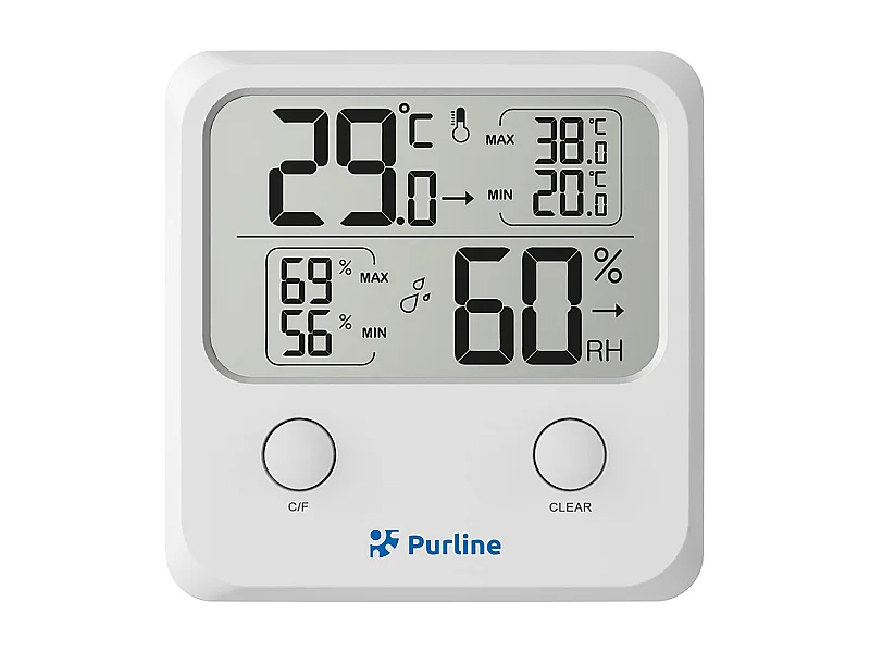 Estación meteorológica inalámbrica con indicador de temperatura y humedad