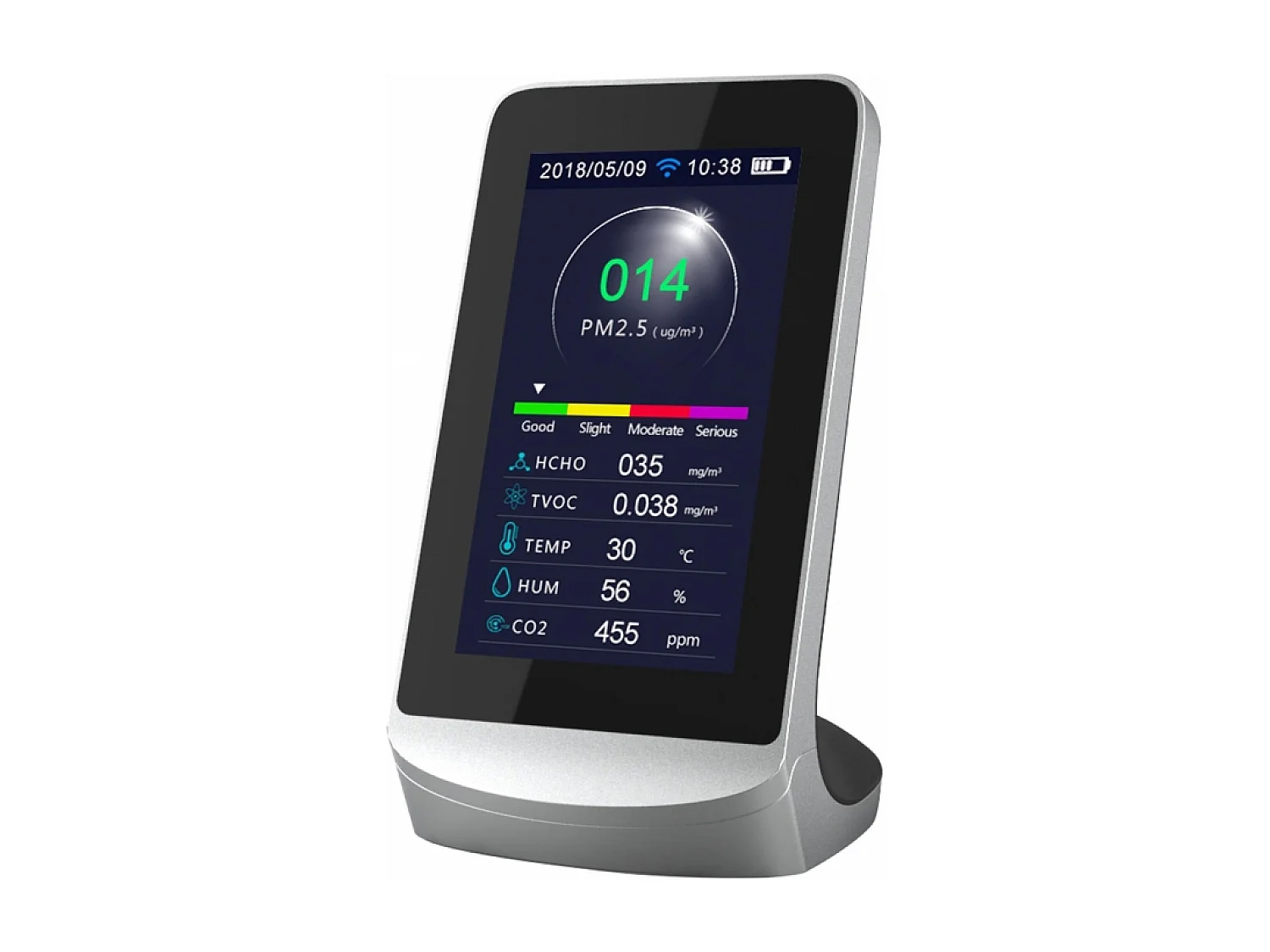 Station météo avec capteur PM2 et PM1.0 WIFI et 8 fonctions