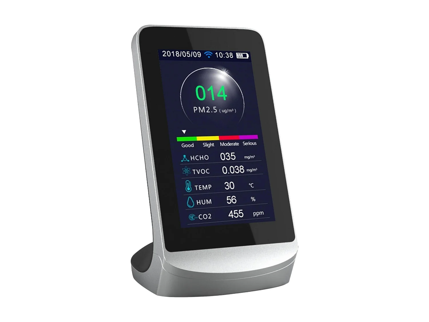 Station météo avec capteur PM2 et PM1.0 WIFI et 8 fonctions