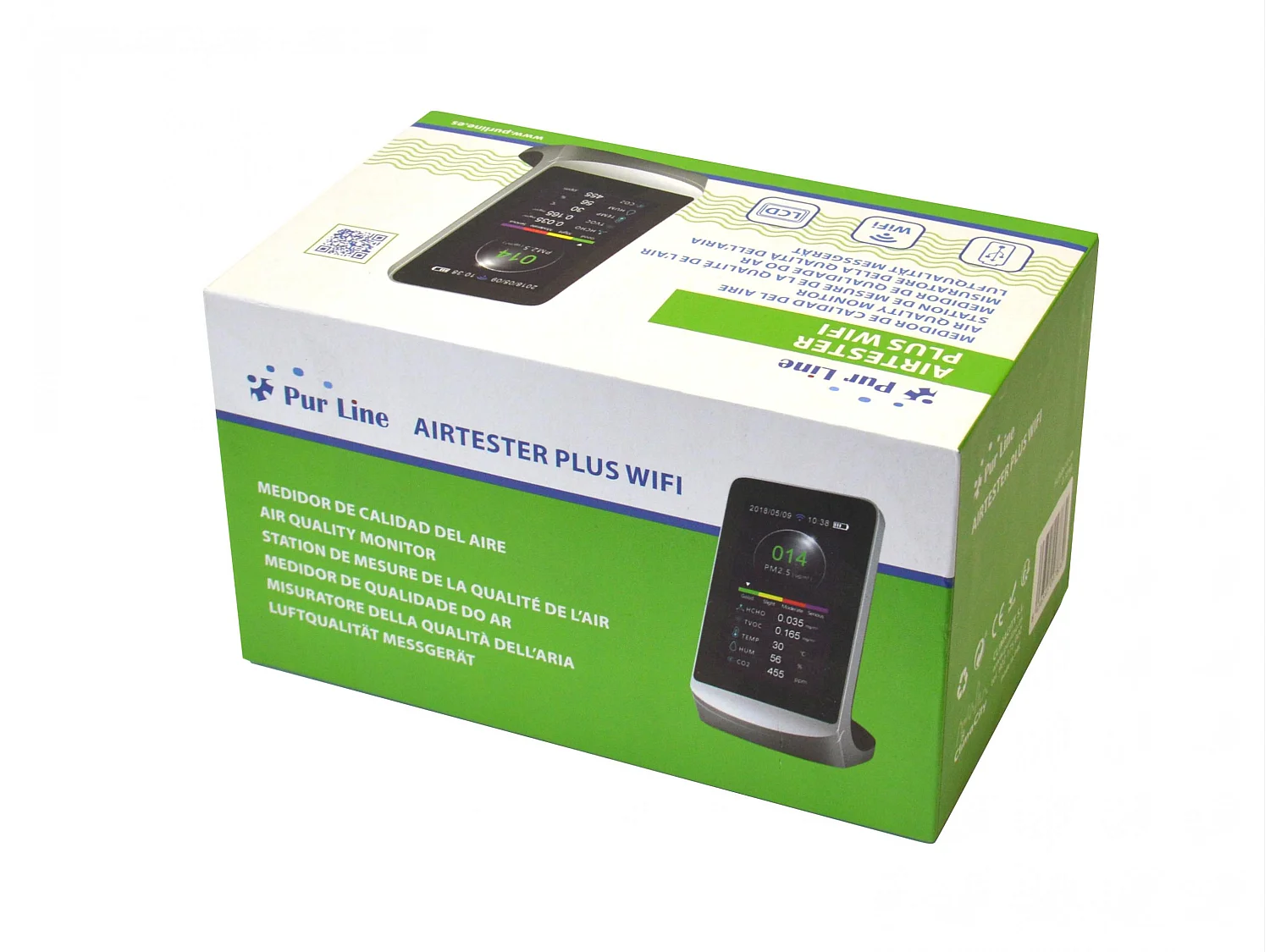 Station météo avec capteur PM2 et PM1.0 WIFI et 8 fonctions