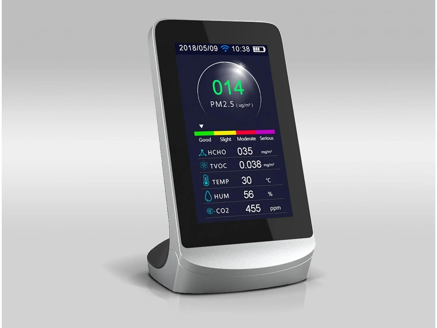Station météo avec capteur PM2 et PM1.0 WIFI et 8 fonctions