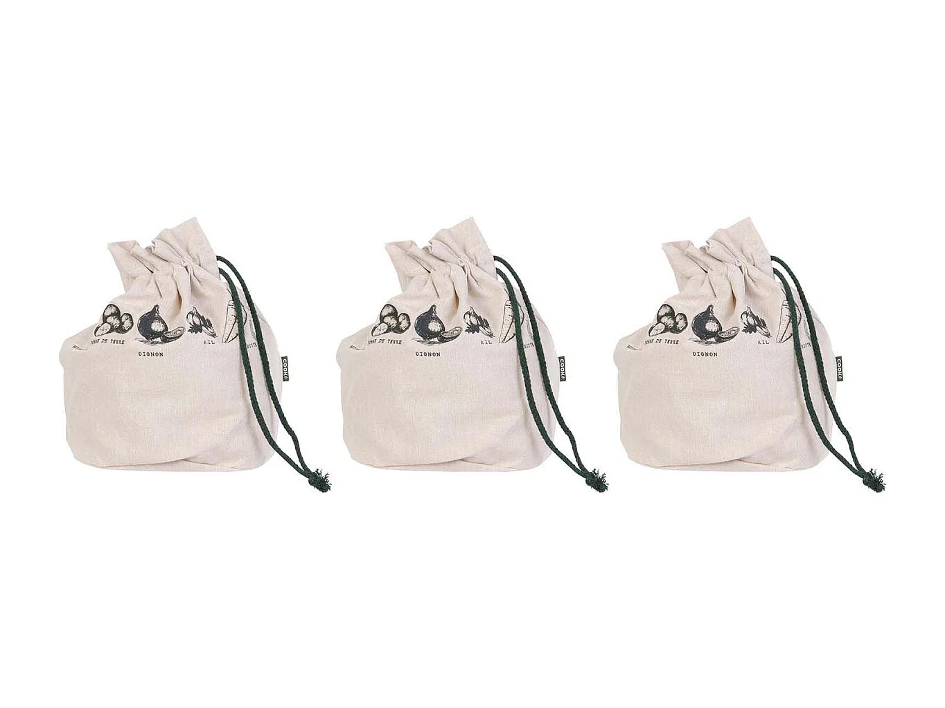 Sac à légumes réutilisable Eco concept (Lot de 3)