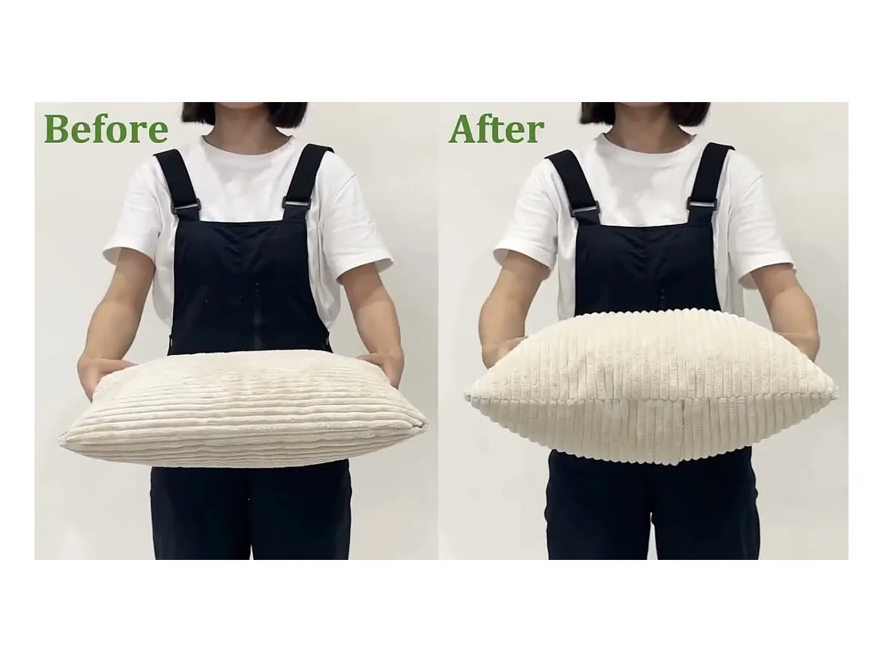 2-zitsbank van corduroy, moderne grote gestoffeerde rechte bank met extra diepe zitplaatsen van 56 cm - 2 kussens - 178x76x89cm - groen