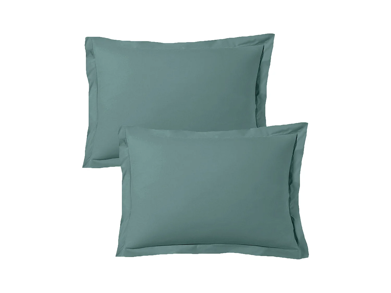 Lot de 2 taies d'oreiller 50x70 cm satin de coton