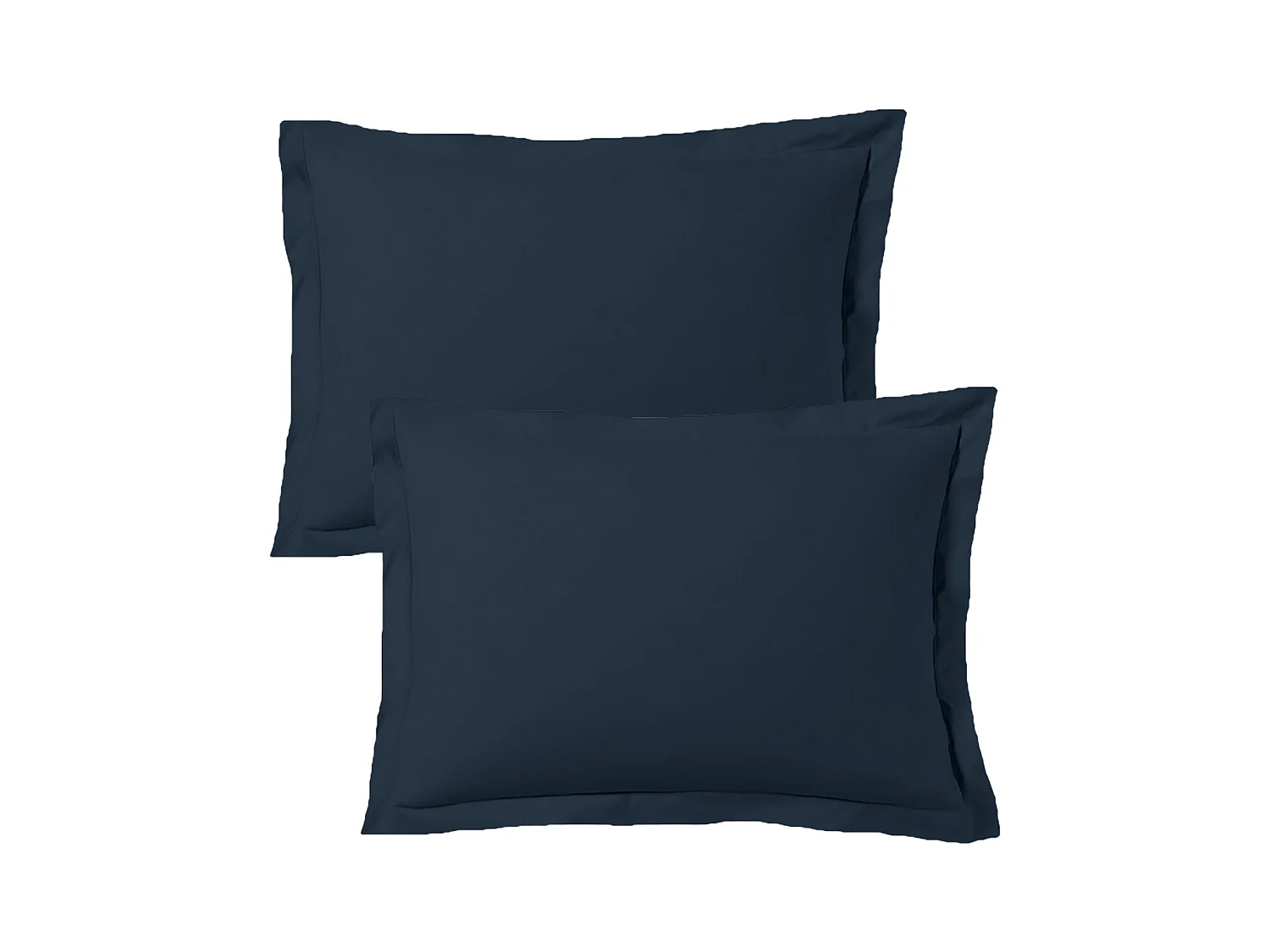Lot de 2 taies d'oreiller 50x70 cm satin de coton