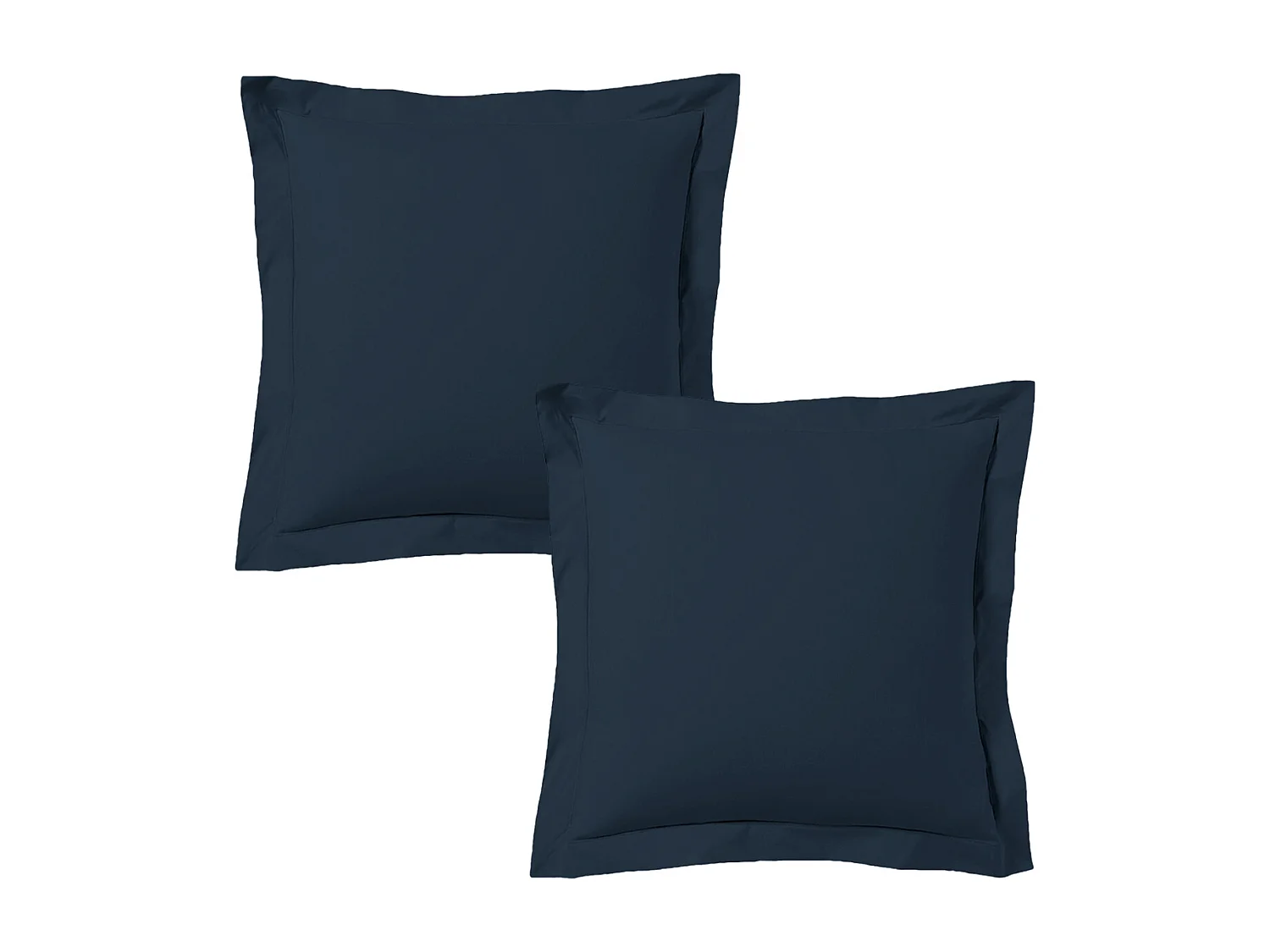 Lot de 2 taies d'oreiller 63x63 cm satin de coton