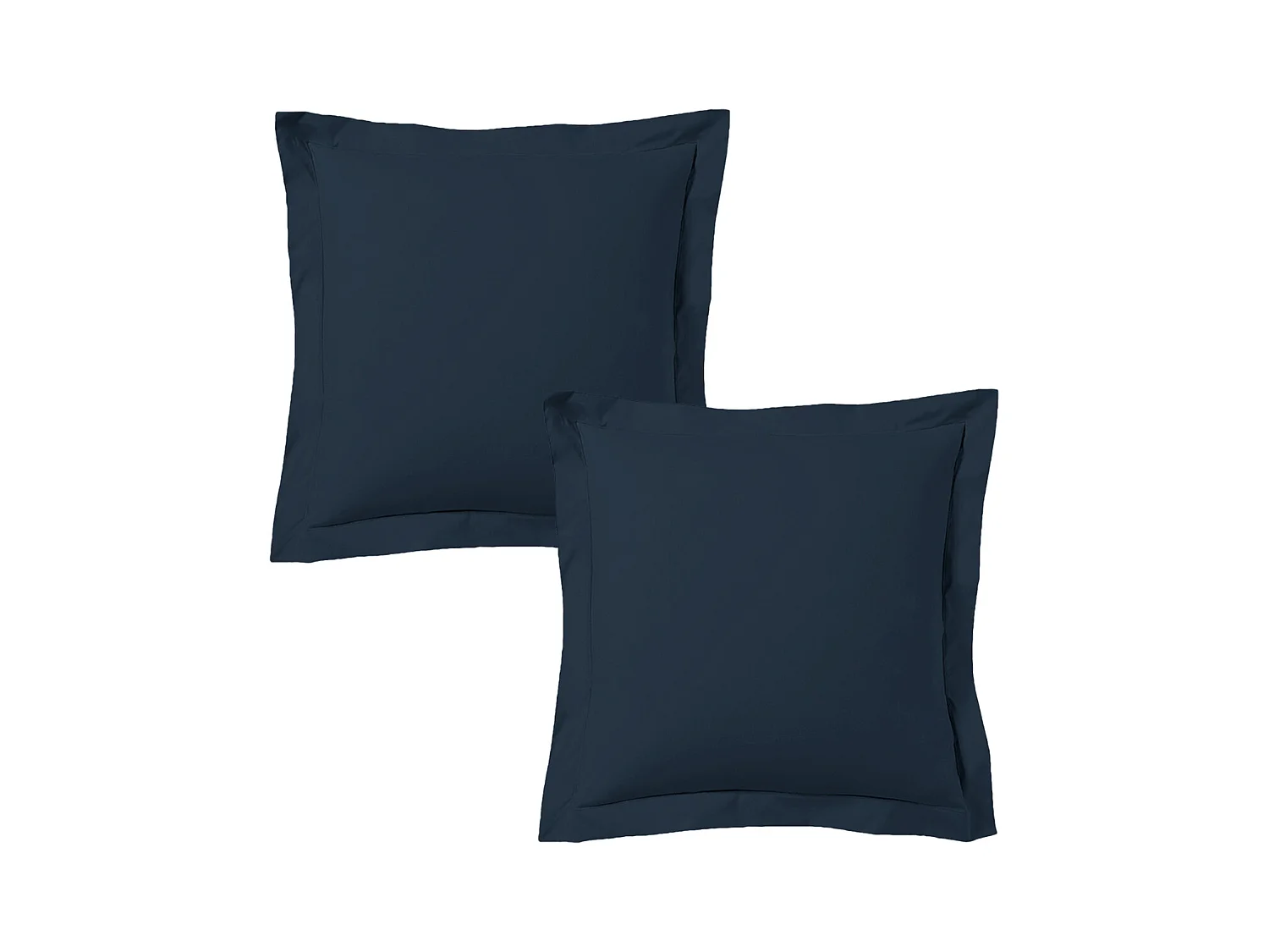 Lot de 2 taies d'oreiller 63x63 cm satin de coton