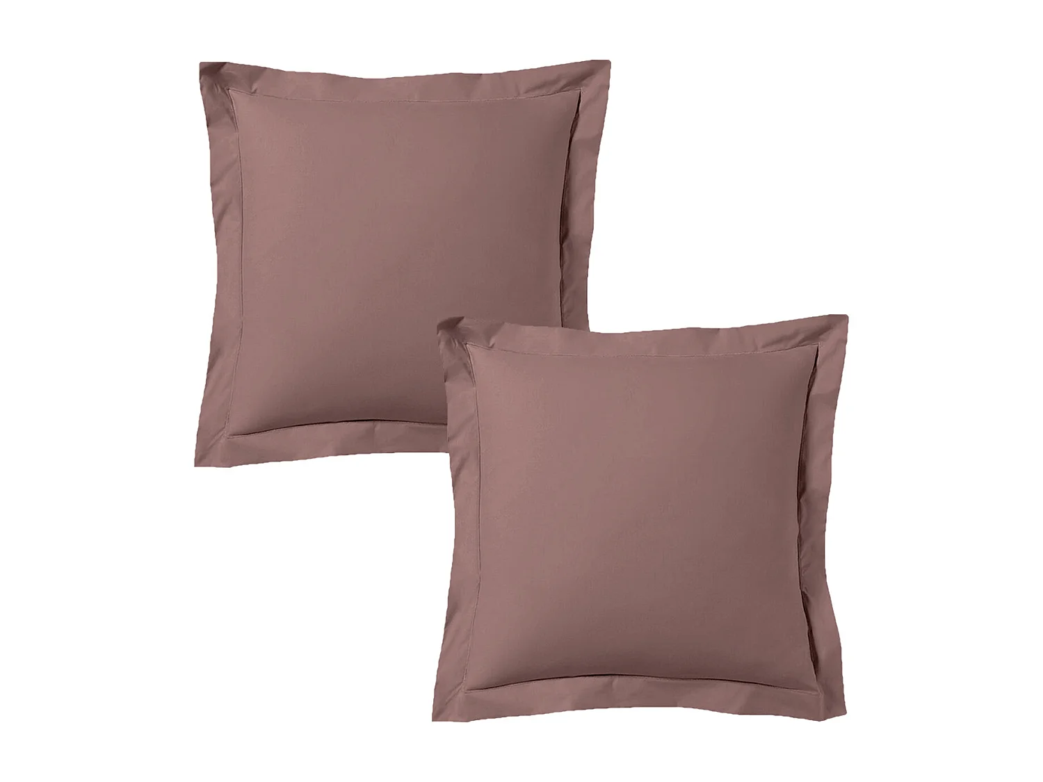 Lote de 2 fronhas 63x63 cm cetim de algodão