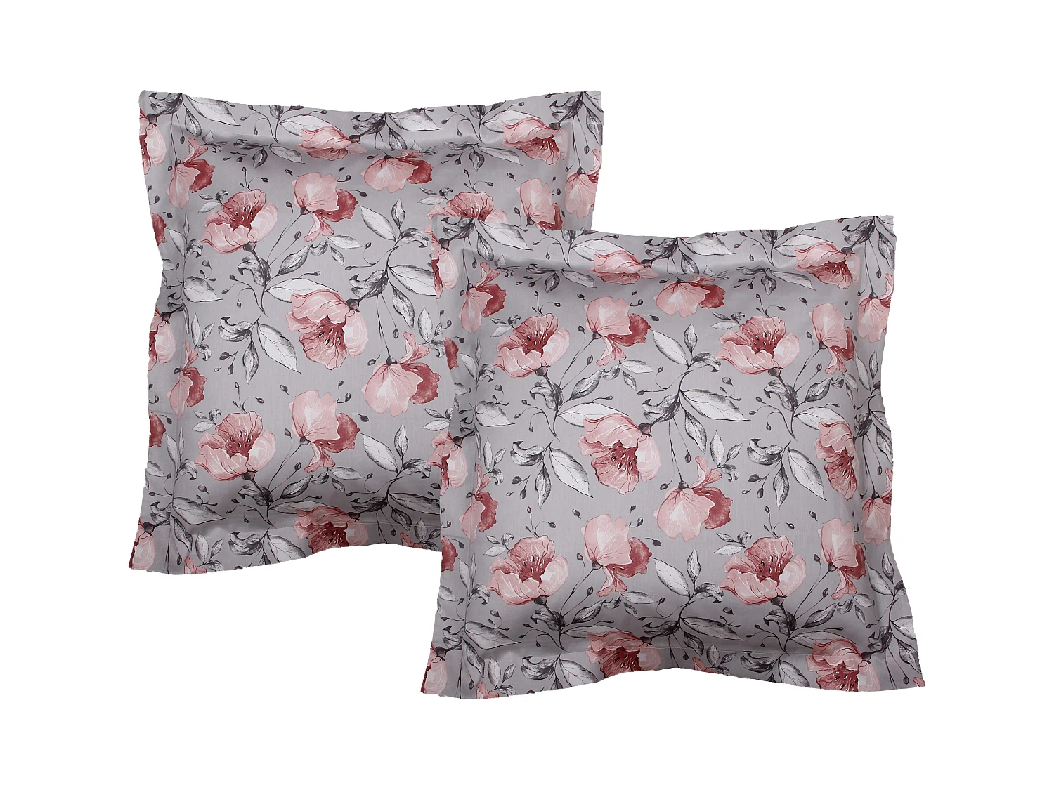 Set mit 2 Kissenbezügen 63x63 cm Baumwollsatin