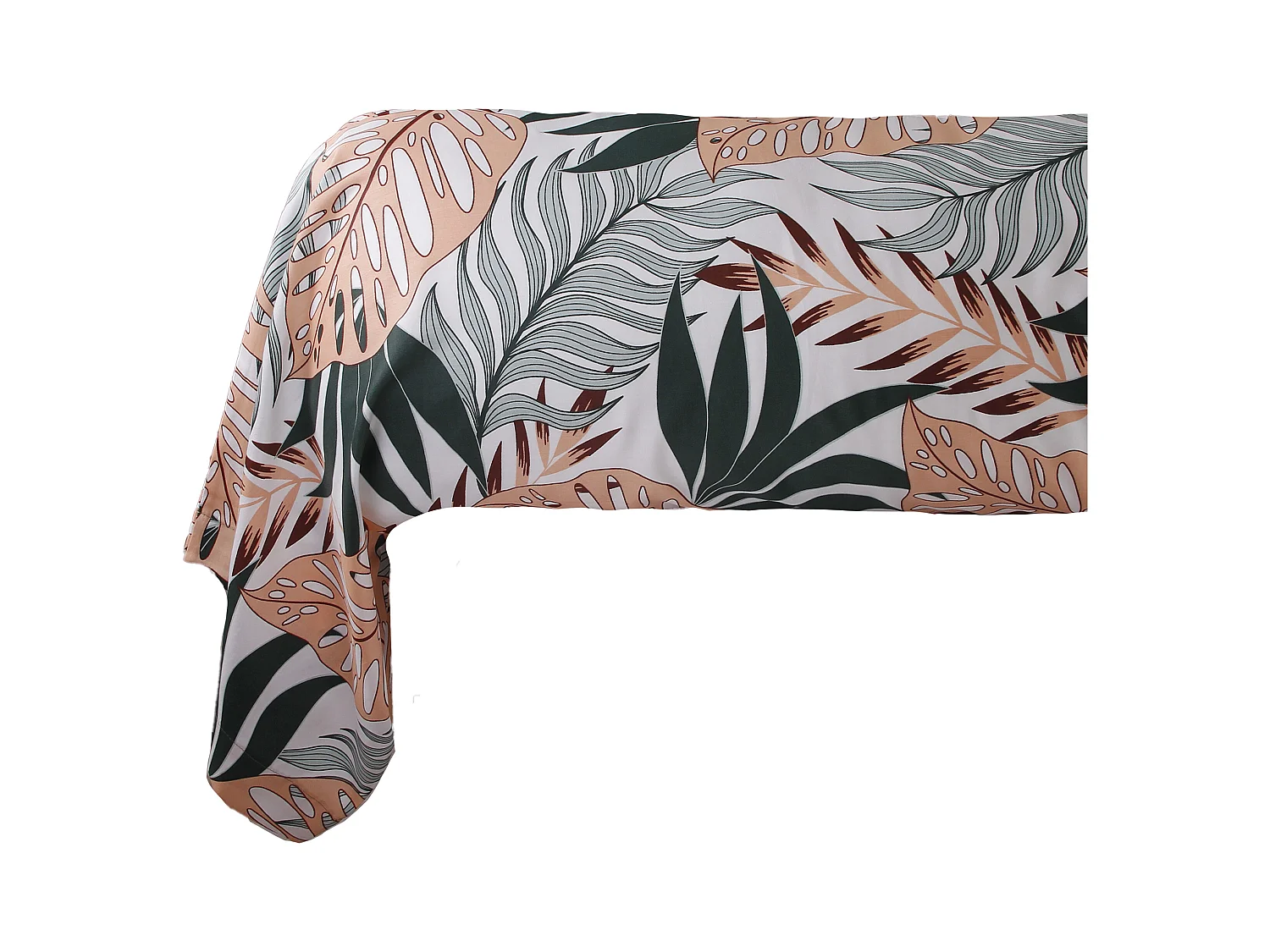Taie de traversin 86x185 cm satin de coton imprimé  Tropical