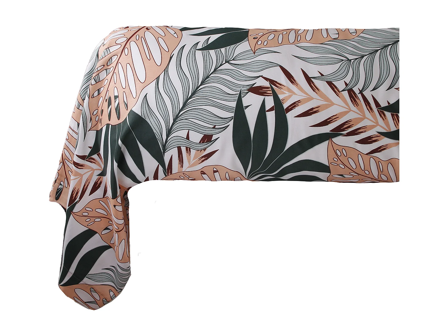 Funda de almohada satén de algodón 43*185 cm "Tropical"