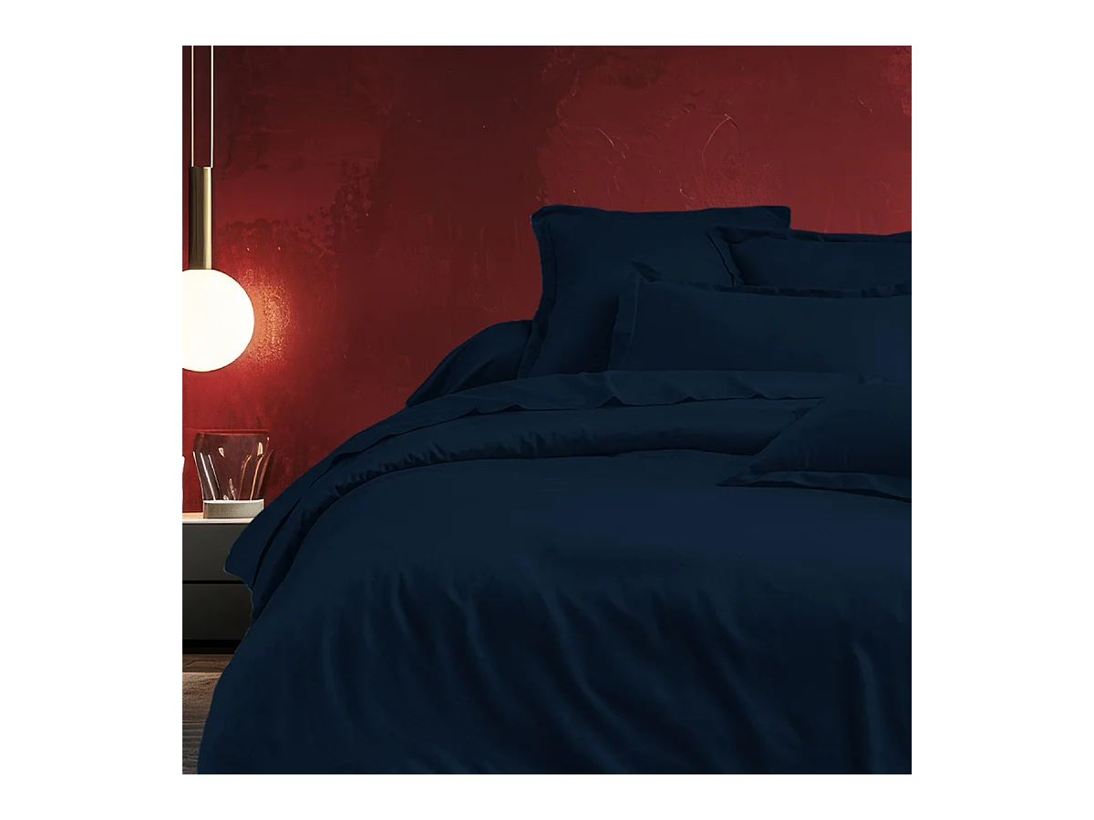 Housse de couette 200x200 cm 2 personnes satin de coton