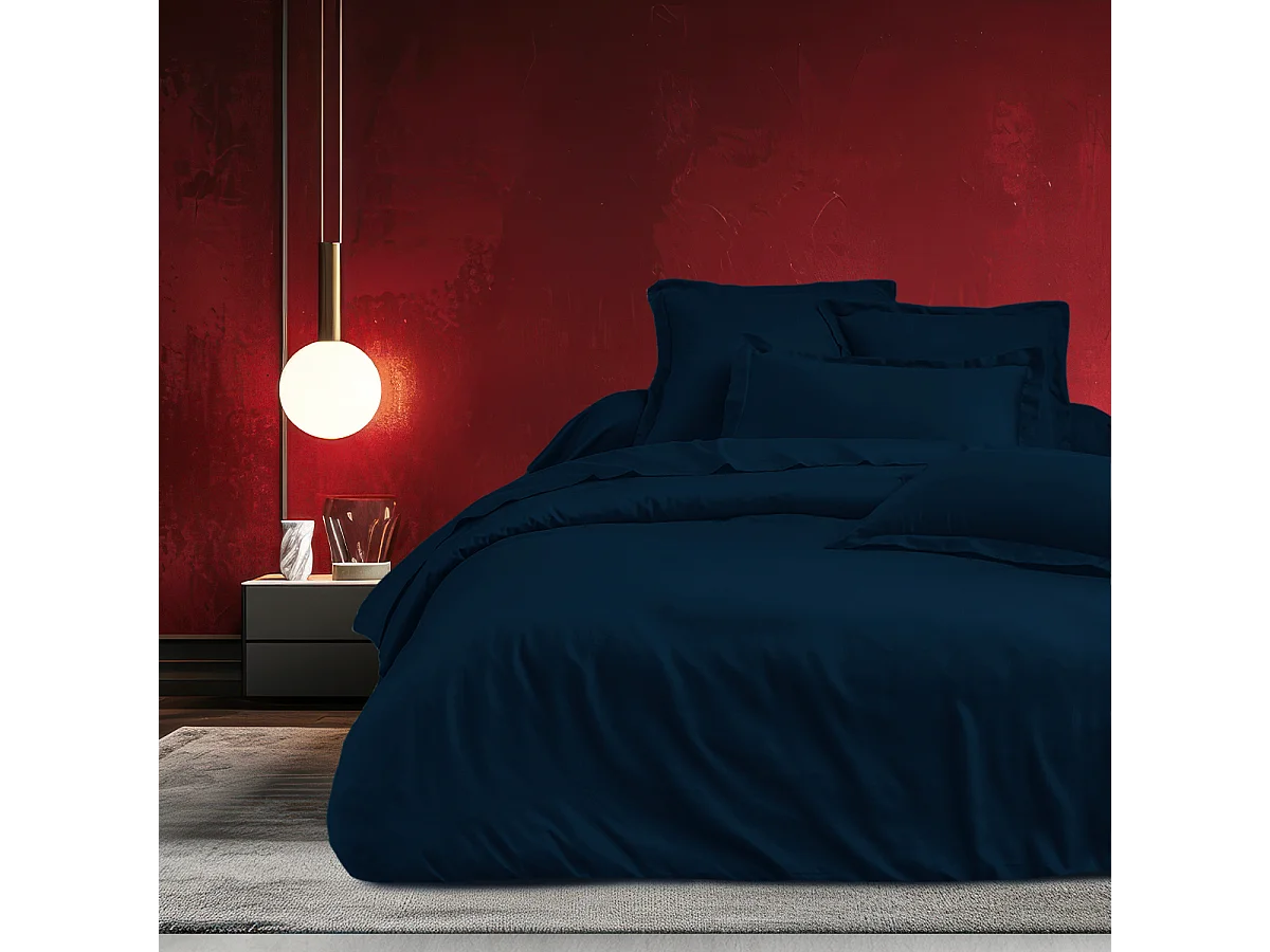 Housse de couette 200x200 cm 2 personnes satin de coton