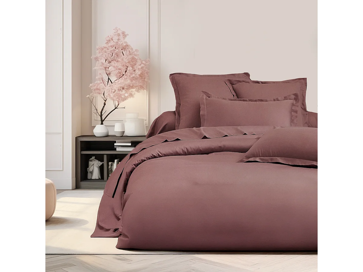 Housse de couette 240x220 cm 2 personnes satin de coton