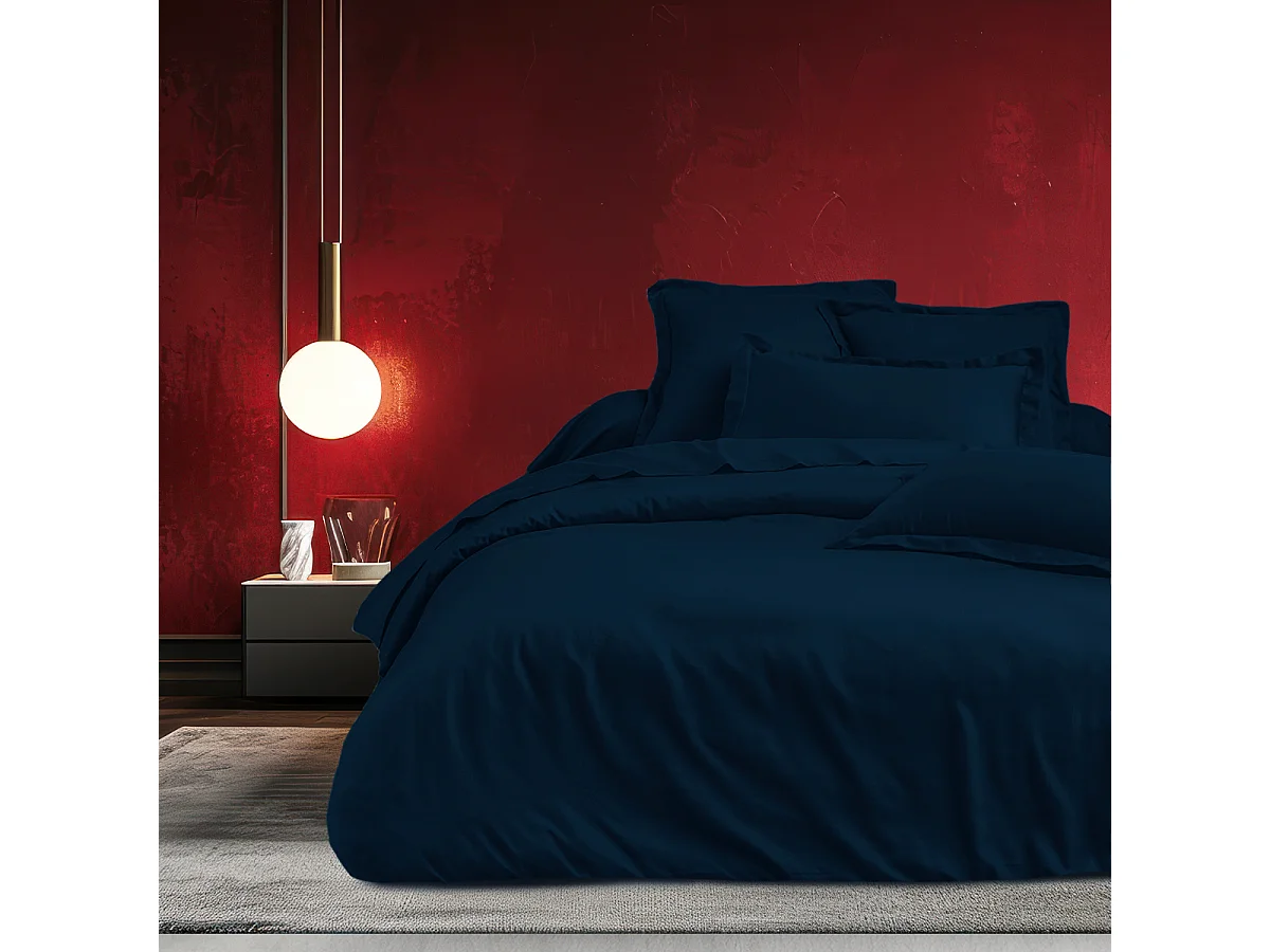 Housse de couette 260x240 cm 2 personnes satin de coton